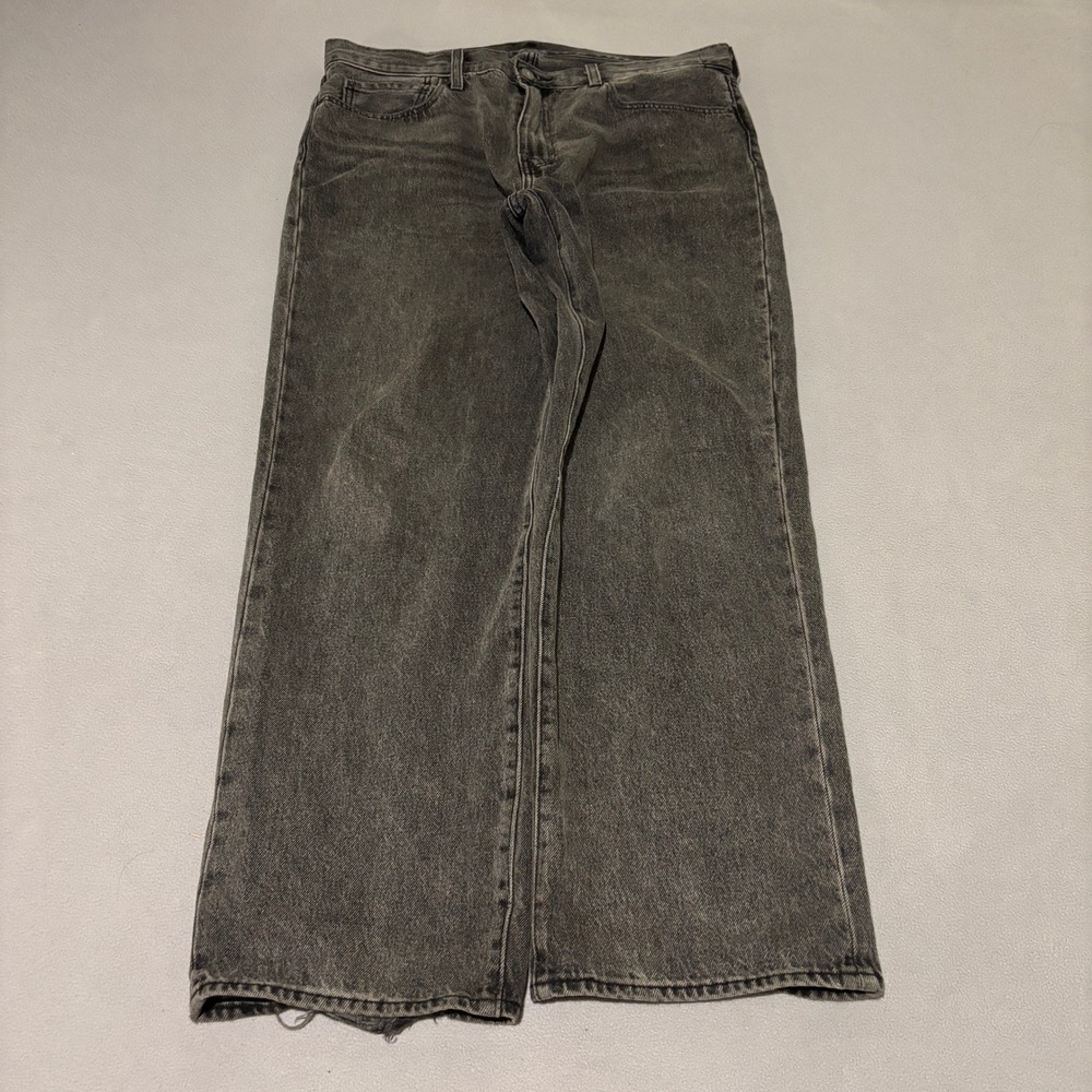 Levis Premium 501 93 Mens Straight Leg Jeans Faded Black 36x32 Minimalist